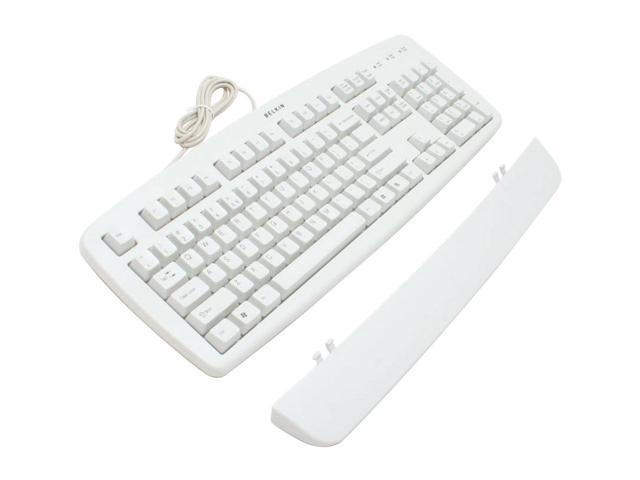 BELKIN F8E206-PS2 White 104 Normal Keys PS/2 Wired Standard Keyboard