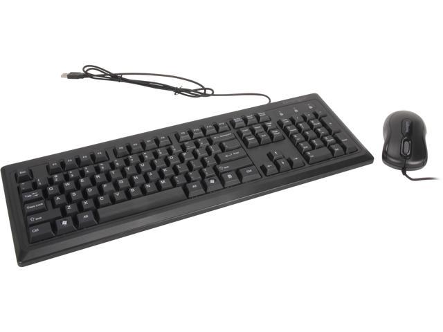 Kensington K72436AM Black 104 Normal Keys USB Wired Standard Keyboard for Life Desktop Set