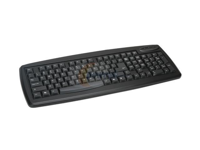 Linkworld LK7010A-C2222-PSII Black 108 Normal Keys PS/2 Slim Keyboard