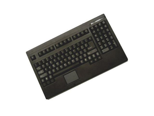 Adesso ACK-730PB EasyTouch PS/2 Rackmount Size Keyboard with touchpad (Black)