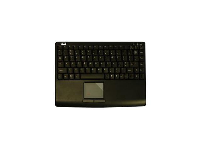 Adesso AKB-410PB SlimTouch PS/2 Mini Keyboard with Touchpad (Black)