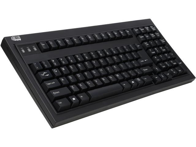 Adesso Compact Mechanical USB and PS/2 Keyboard (MKB-125B)