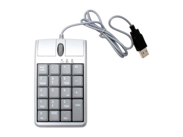 ione KBN4 Gray & Silver Numerical Keypad - Newegg.com