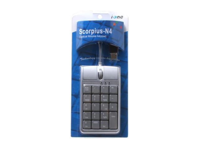 ione KBN4 Gray & Silver Numerical Keypad - Newegg.com