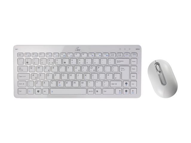 ASUS 90-XB0E00KM00130 Glacier White RF 2.4GHz Wireless Eee Keyboard ...