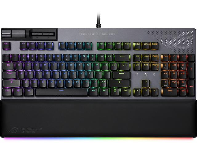 ASUS XA07 ROG Strix Flare II Animate 100% RGB Gaming Keyboard with Hot-swappable ROG NX Red Linear and Swift Switches