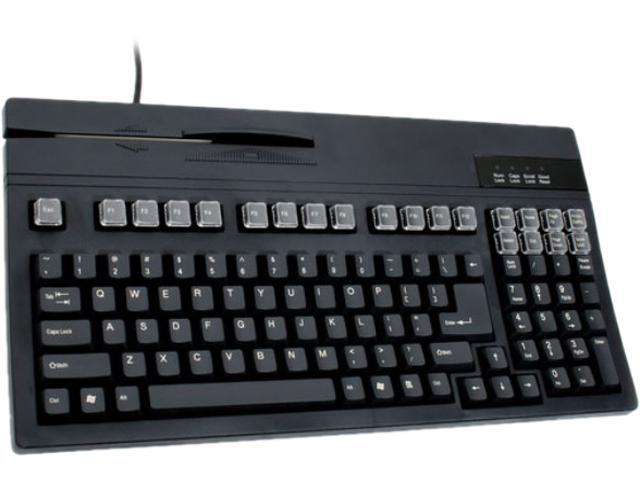 Unitech K2724U-B K2724  POS Keyboard w/Dual Track Magnetic Stripe Reader