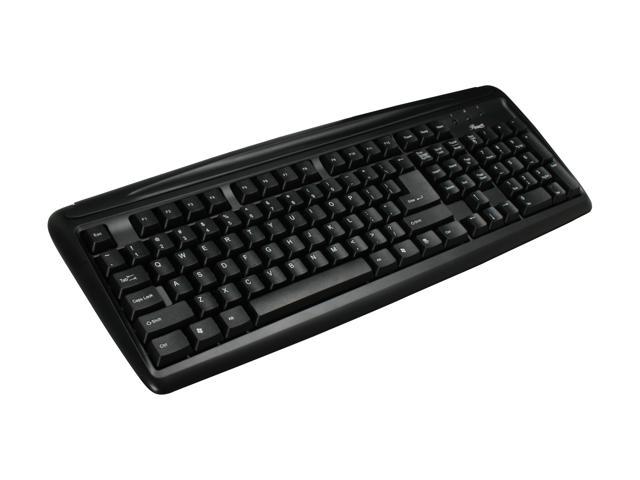 Rosewill RK-101 - PS/2 Wired Standard Enhanced Keyboard - Black, 107 Normal Keys