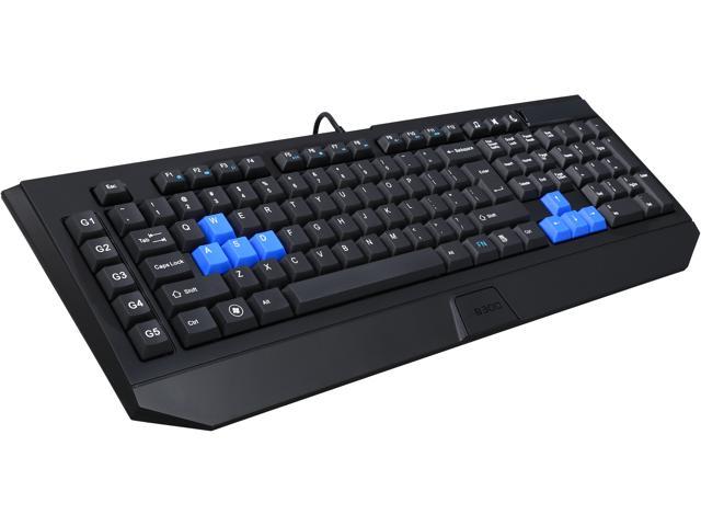 Rosewill RK-8300 - Wired Gaming Keyboard - Anti-Ghosting, 5 Profile Settings, Adjustable Key Speed