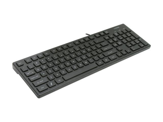 i-rocks KR-6401-BK Black 103 Normal Keys USB Wired Slim Chocolate Key Style Keyboard