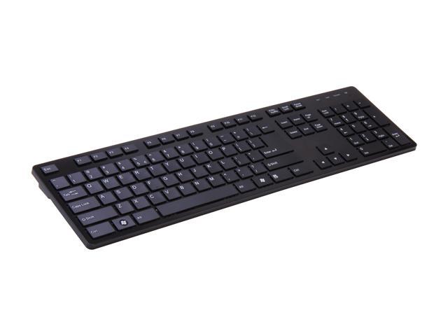 i-rocks IRK01BN-BK Black 104 Normal Keys Bluetooth Wireless Slim Keyboard with Chiclet-like Key Shape