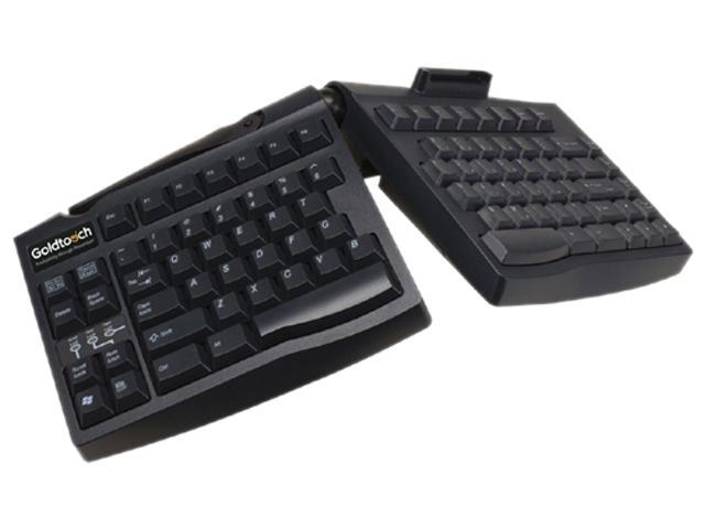 Goldtouch GTS-0077 Black USB Wired Ergonomic Smart Card Keyboard by Ergoguys