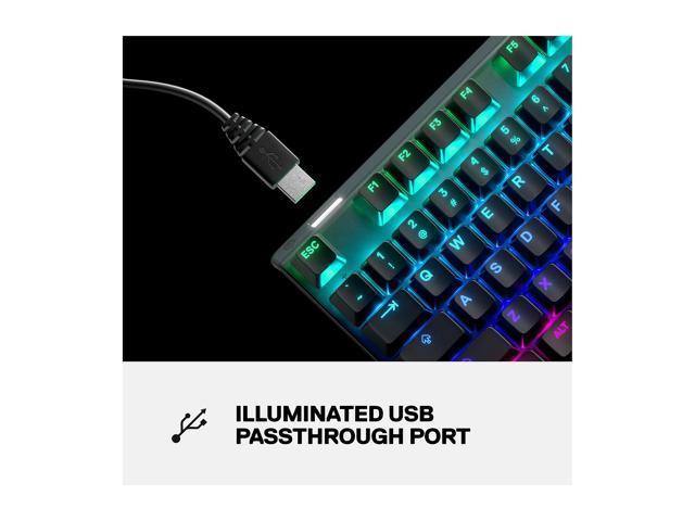 Steelseries Apex Pro Mechanical Gaming Keyboard Adjustable Actuation Switches World S Fastest Mechanical Keyboard Oled Smart Display Rgb Backlit Newegg Com