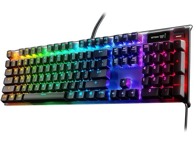 SteelSeries Apex 7 Mechanical Gaming Keyboard - OLED Smart Display - USB  Passthrough and Media Controls - Tactile and Clicky - RGB Backlit