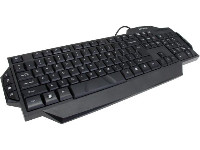 Zalman K350M Black 104 Normal Keys 8 Function Keys USB Wired Multi-media keyboard