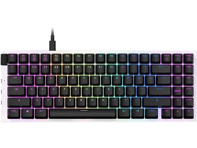 NZXT Function Mini TKL Mechanical Keyboard - KB-175US-WR- PC Gaming Keyboard - MX Compatible Switches - Hot Swappable Key Switch Sockets - Linear RGB Switches - Aluminum Top Plate White - Newegg.com