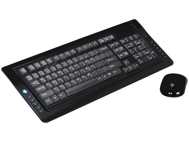 QUMAX Gemini U26 Black USB RF Wireless Slim Keyboard & Mouse Combo