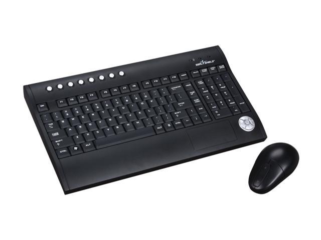 SEAL SHIELD  S103M7W  Black  SILVER SURF Wireless Multimedia Keyboard and Laser Mouse Combo