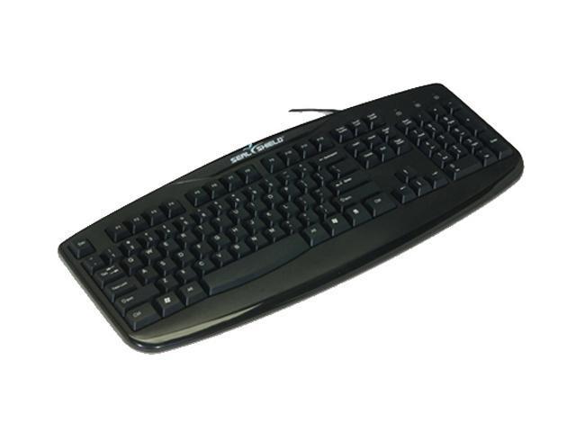 SEAL SHIELD STK503P Black 104 Normal Keys PS/2 Wired Standard Silver Storm Keyboard