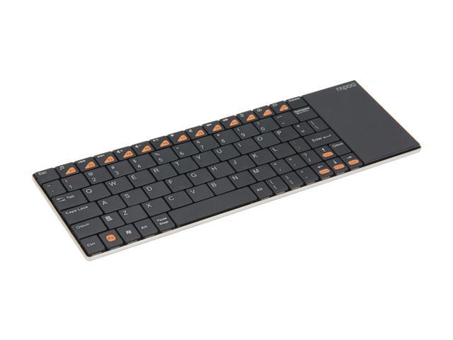 Rapoo E2700 Black USB RF Wireless Slim Multi-media Touchpad Keyboard
