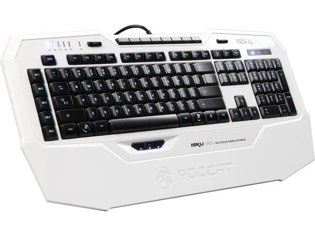 Roccat ISKU FX USB Multicolor Gaming Keyboard - White