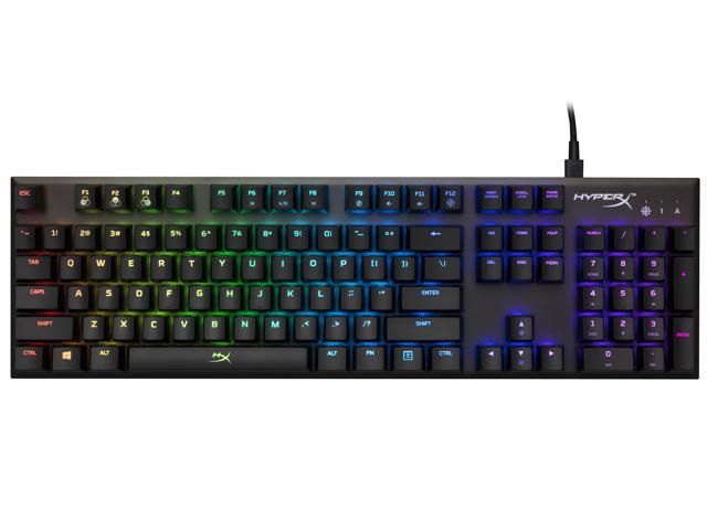 HyperX Alloy FPS RGB Gaming Keyboard - Speed Silver, RGB LED - Newegg.com