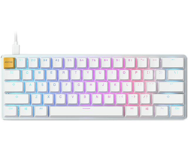 Glorious GMMK 60% White Ice Mechanical Keyboard