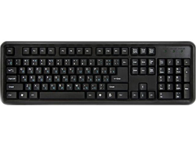 Ergoguys DataCal CD1117 Black 104 Normal Keys USB Office Products Standard Russian And English Bilingual  Keyboard