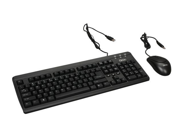 Pixxo KB-9AA1 Black 104 Normal Keys 3 Function Keys USB Wired Standard Keyboard + Optical Mouse Combo
