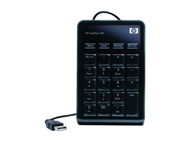 HP CalcPad 100 NW226AA#ABA Black Wired Keypad - Newegg.com