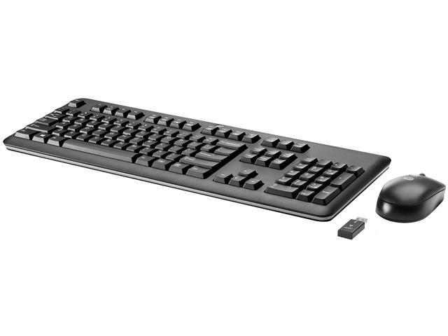 HP QY449AT#ABA Black USB RF Wireless Ergonomic Keyboard and Mouse