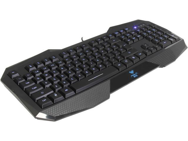 AULA LED Illuminated Ergonomic USB Multimedia Backlight Backlit Gaming Keyboard