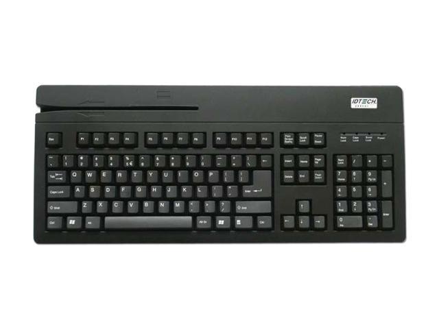 ID Tech IDKA-233112B Versakey Compact POS Keyboard with MagStripe Reader