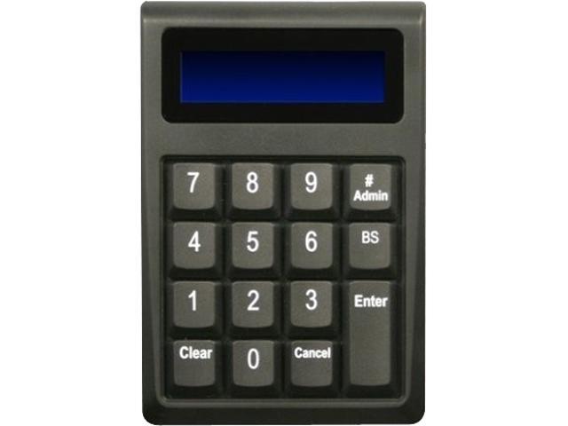 ID Tech M100 (IDKE-504800B) SecureKey POS USB Keyboard, Original, Enhanced Encryption Format, No MSR, 15 Key - Black