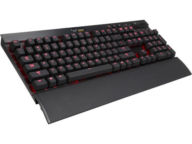 Corsair Certified K70 Vengeance Mechanical Gaming Keyboard, Cherry MX Blue, Red LED Backlit (CH-9000076-NA)