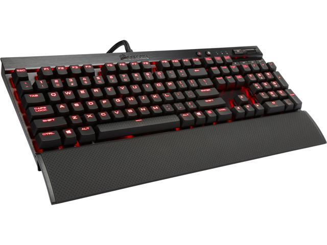 Corsair Gaming K70 LUX Mechanical Keyboard Backlit Red LED Cherry MX Blue (CH-9101021-NA)
