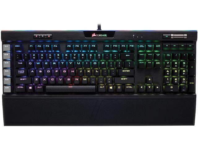Corsair K95 RGB PLATINUM Mechanical Gaming Keyboard, Cherry MX Speed, Backlit RGB LED, Black