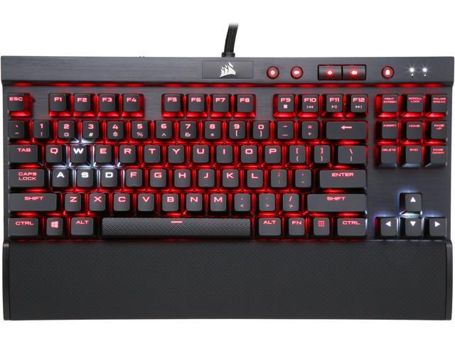 Corsair Certified CH-9110010-NA Gaming K65 LUX RGB Mechanical Keyboard, Backlit RGB LED, Cherry MX Red