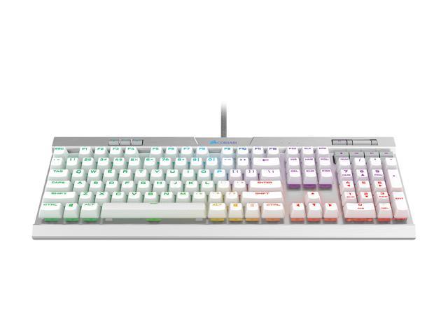 Corsair K70 RGB MK.2 SE Cherry MX Speed Mechanical Gaming Keyboard with RGB  LED Backlit and White PBT Keycaps - CH-9109114-NA