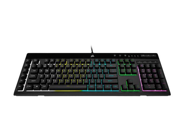 CORSAIR K55 RGB PRO-Dynamic RGB Backlighting Six Macro Keys with Elgato  Stream Deck Software Integration-IP42 Dust and Spill Resistant-Detachable  Palm Rest-Dedicated Media and Volume Keys, Black Gaming Keyboards 