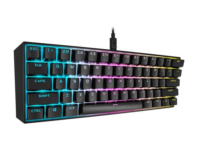Corsair K65 RGB MINI 60% Mechanical Gaming Keyboard (Customizable Per-Key  RGB Backlighting, CHERRY MX Speed Mechanical Keyswitches, Detachable USB  Type-C Cable, AXON Hyper-Processing Technology) Black Gaming Keyboards 