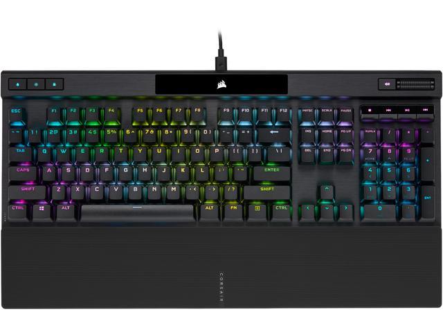 Corsair K70 RGB PRO Wired Mechanical Gaming Keyboard (Cherry MX RGB Brown Switches: Tactile & Quiet, 8,000Hz Hyper-Polling, PBT Double-Shot PRO Keycaps, Soft-Touch Palm Rest) QWERTY, NA - Black