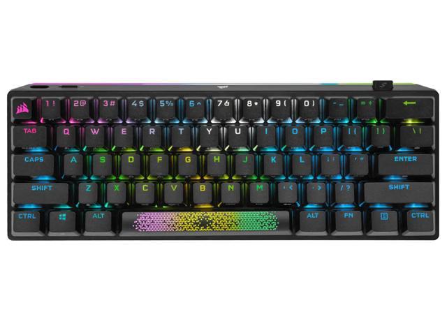 CORSAIR K70 PRO MINI WIRELESS RGB 60% Mechanical Gaming Keyboard, Backlit RGB LED, CHERRY MX Red Keyswitches, Black (CH-9189010-NA)
