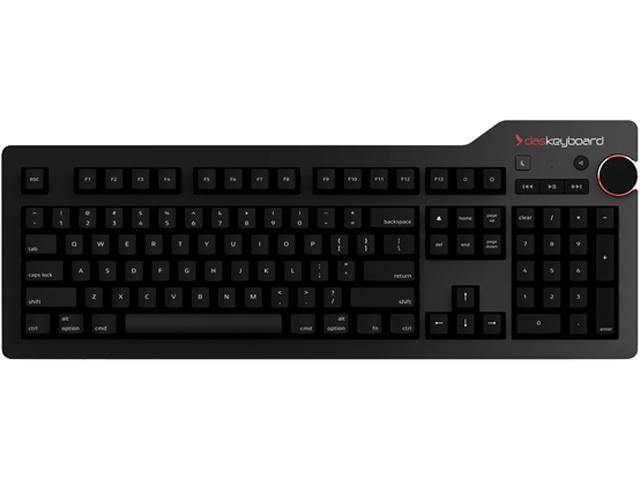 Das Keyboard 4 Professional for Mac DASK4MACCLI Black 104 Normal Keys USB Wired Gaming Mechanical Keyboard Blue Switches (Clicky)