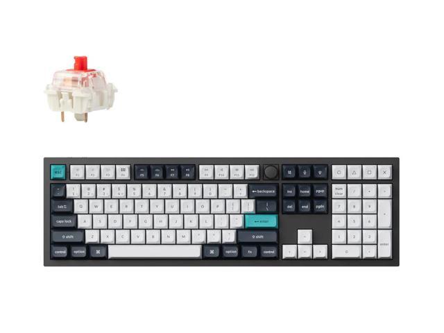 Keychron Q6 Max Wireless RGB Mechanical Keyboard, Hot-swappable, Gateron Jupiter Red Switch, Carbon Black (Q6M-M1)