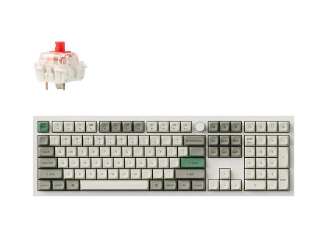 Keychron Q6 Max Wireless RGB Mechanical Keyboard, Hot-swappable, Gateron Jupiter Red Switch, Shell White (Q6M-P1)