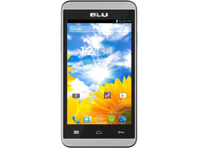 BLU Dash Music 4.0 D272a Silver 3G Dual-Core 1.3GHz 3.15 MP Camera Dual-SIM Unlocked GSM Cell Phone - OEM