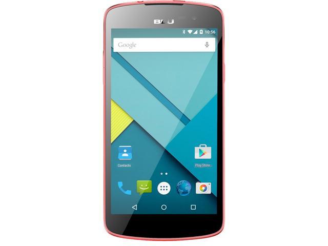 Blu Studio X D750L Pink 3G 4G Quad-Core 1.3GHz Unlocked GSM HSPA+ Android Phone