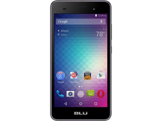 Blu Dash M2 D090U 4GB Black Unlocked GSM Cell Phone 5" 512MB RAM