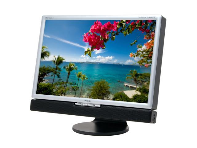 NEC Display Solutions 20WMGX2-BK Black-Silver 20.1" 6ms DVI Widescreen LCD Monitor with TV-Tuner & 4-port USB 2.0 hub 470 cd/m2 1600:1 Built in Speakers
